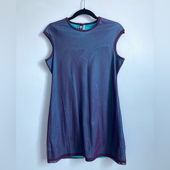 Free People Holographic Mesh Mini Dress - Picture 2 of 8